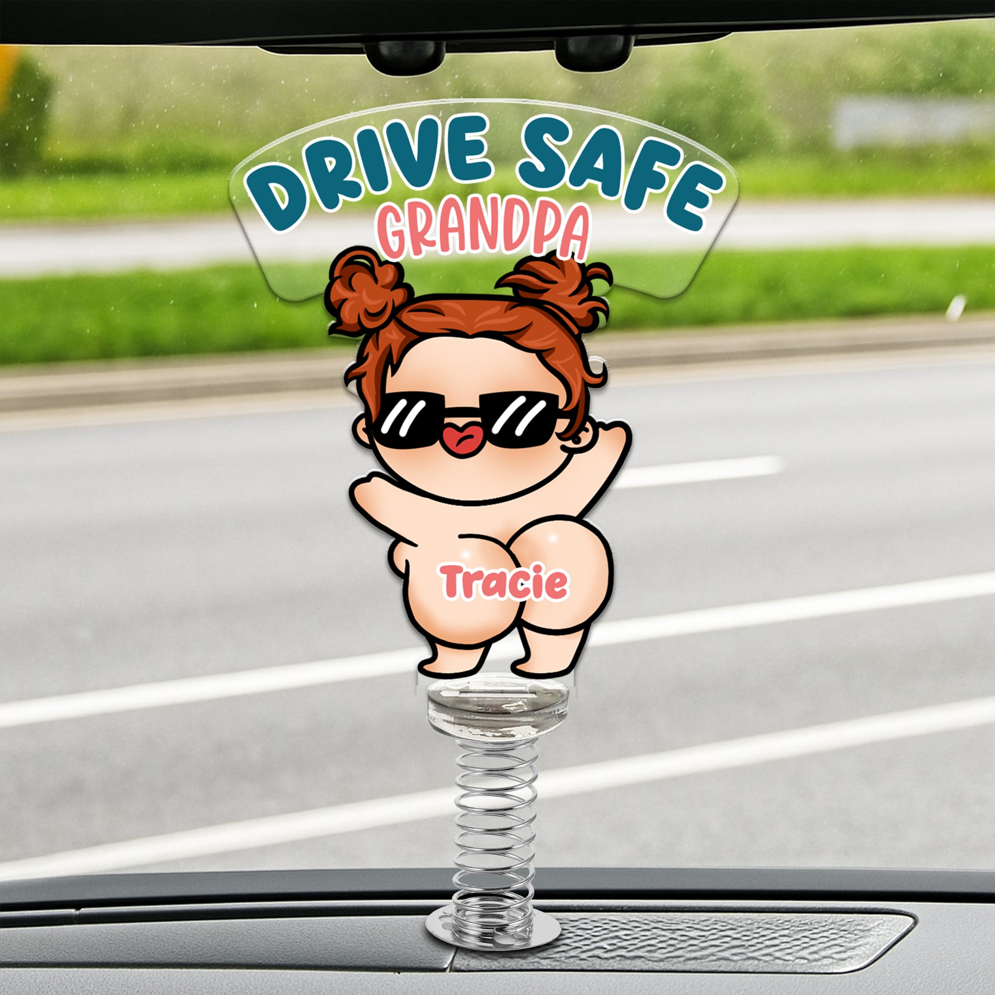 Custom Spring Standee for car dashboard