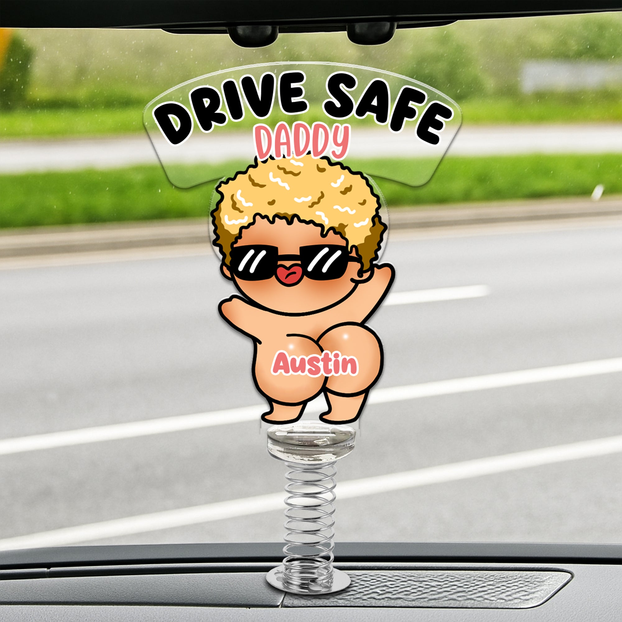 Custom Spring Standee for car dashboard